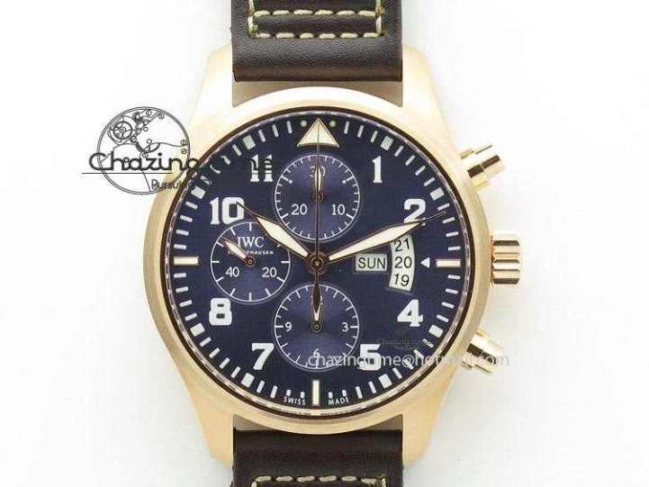 MIROTIME 0103 Pilot Chrono IW377726 ZF 1:1 Best Edition Green Dial on Brown Leather Strap A Trendsetting 7125